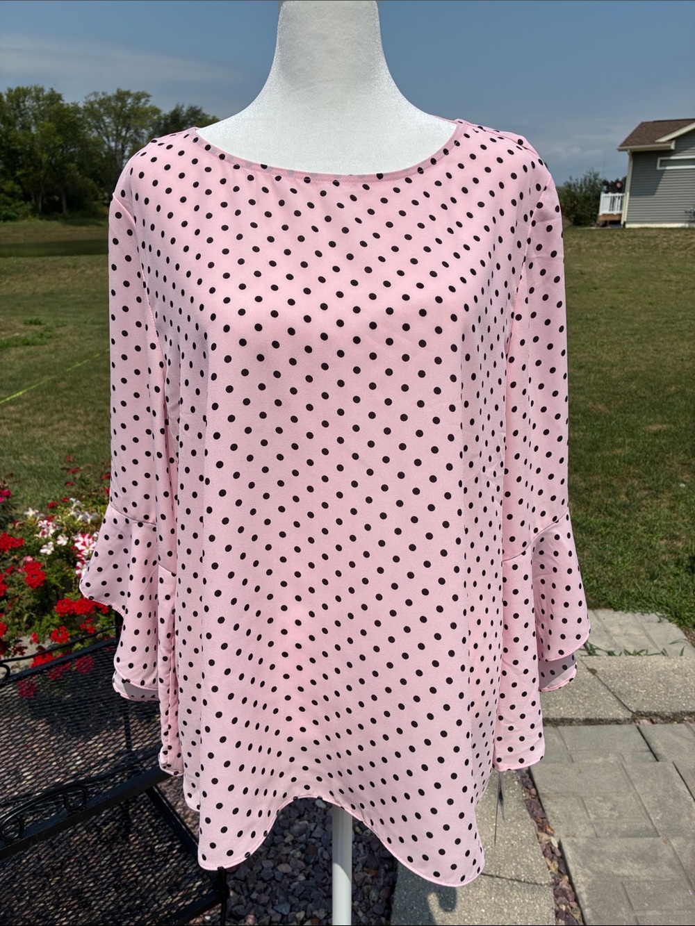 Black Label Poka Dot Pink and Black XL